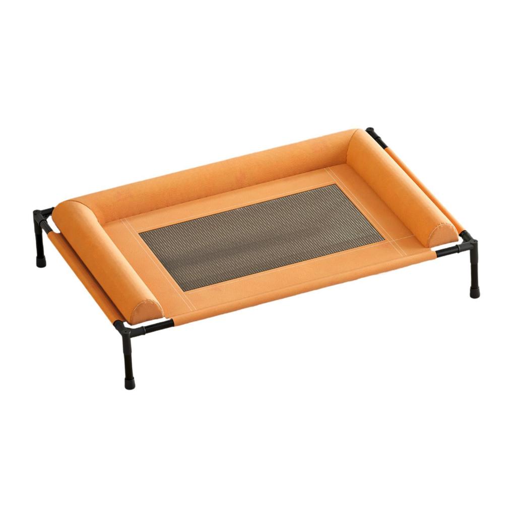 Bed Built with Strong Mesh Cloth Raised Adjustable Portable Cooling Pet Cot Washable Surface