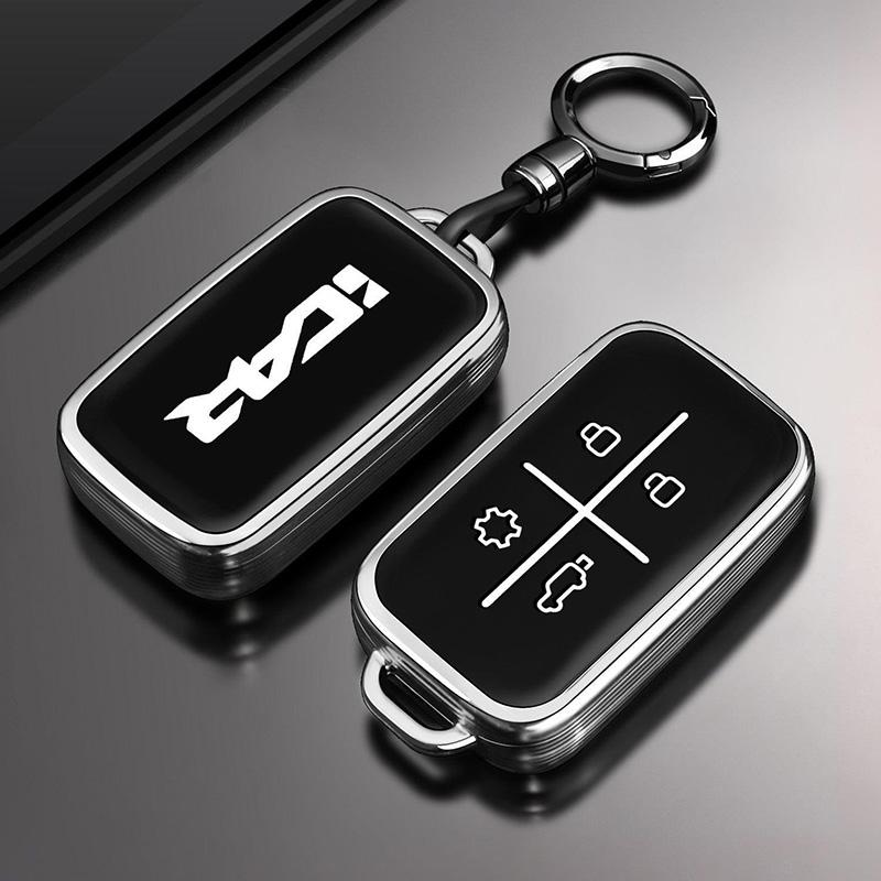 Tpu Car Key Case For Chery Icar V27 Accessories Reev Car-Styling Keychain Remote Cover Shell Housing Ring Holder Fob