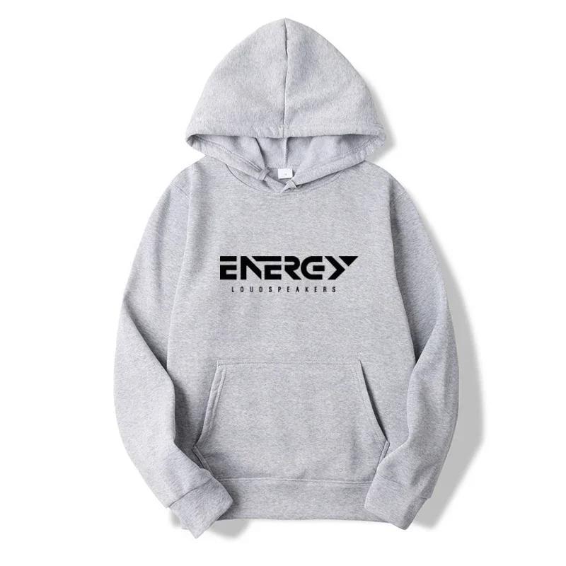 ENEREY Bedrucktes Sweatshirt Trendige Herren-Freizeit-Hoodies Herbst Lockerer Pullover Tops Männlich Tasche Fleece Warm Sportbekleidung