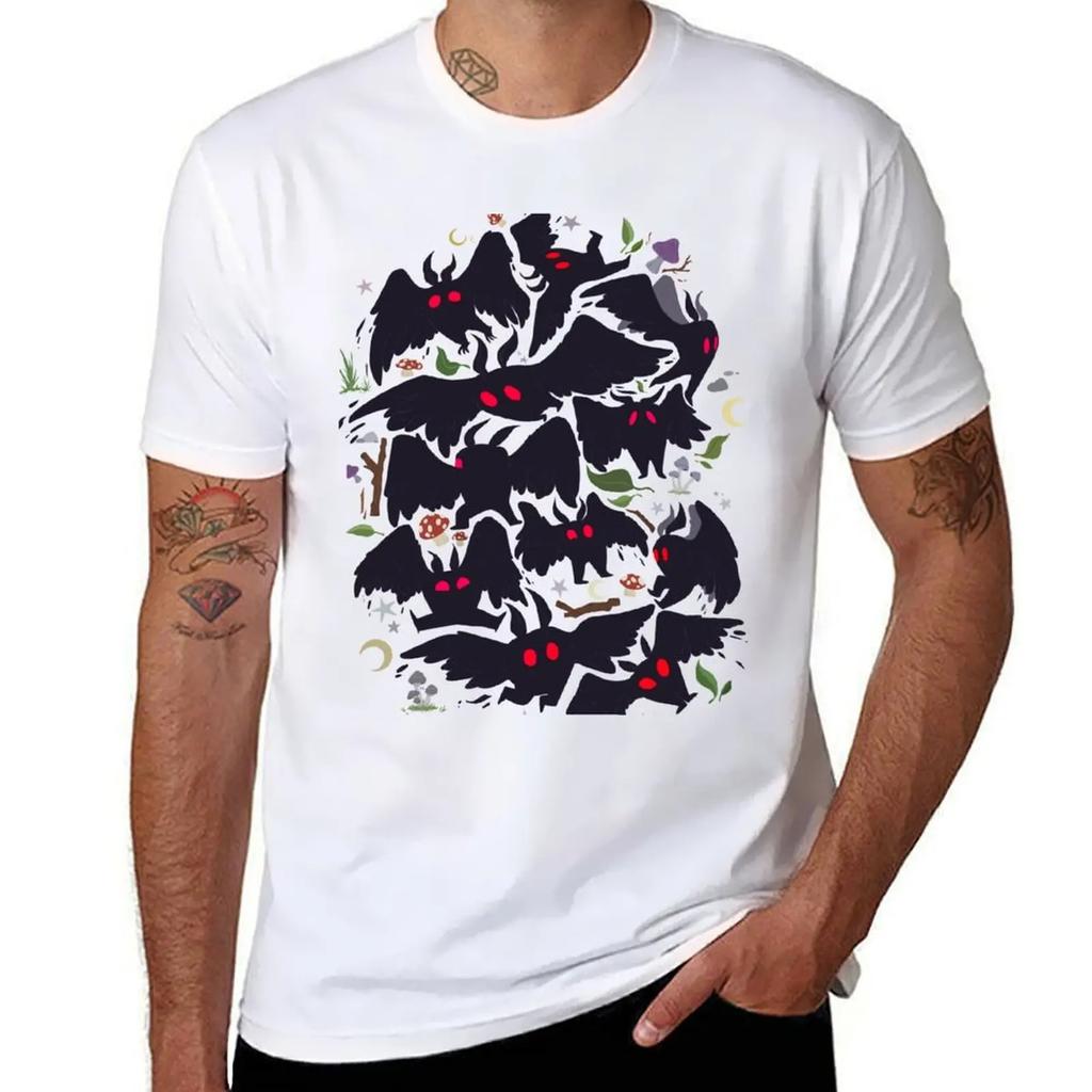 Mothman Sweater T-Shirt man t shirt heavy cotton t shirts for man cotton funny T-Shirt