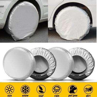 4Pcs Duty Heavy Tire RV Cover Set Motorhome Wheel Wheel Covers Rain Protection