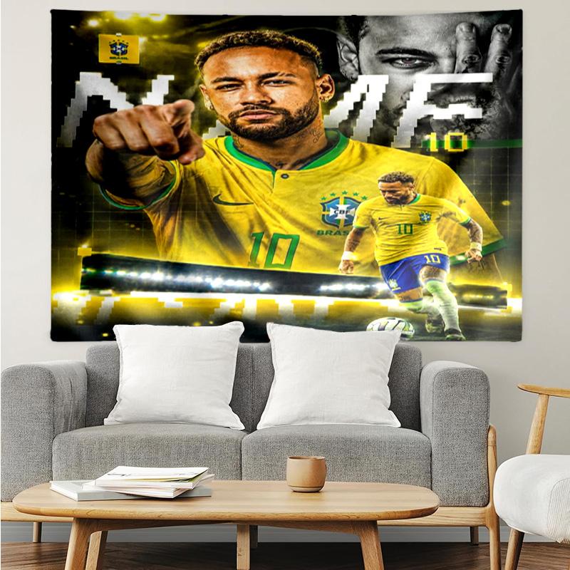 Neymar Celebration Tapestry Hanging for Bedroom,Livingroom, Playroom,Decor Art Room Wall Tapestry Holiday and Birthday Gifts