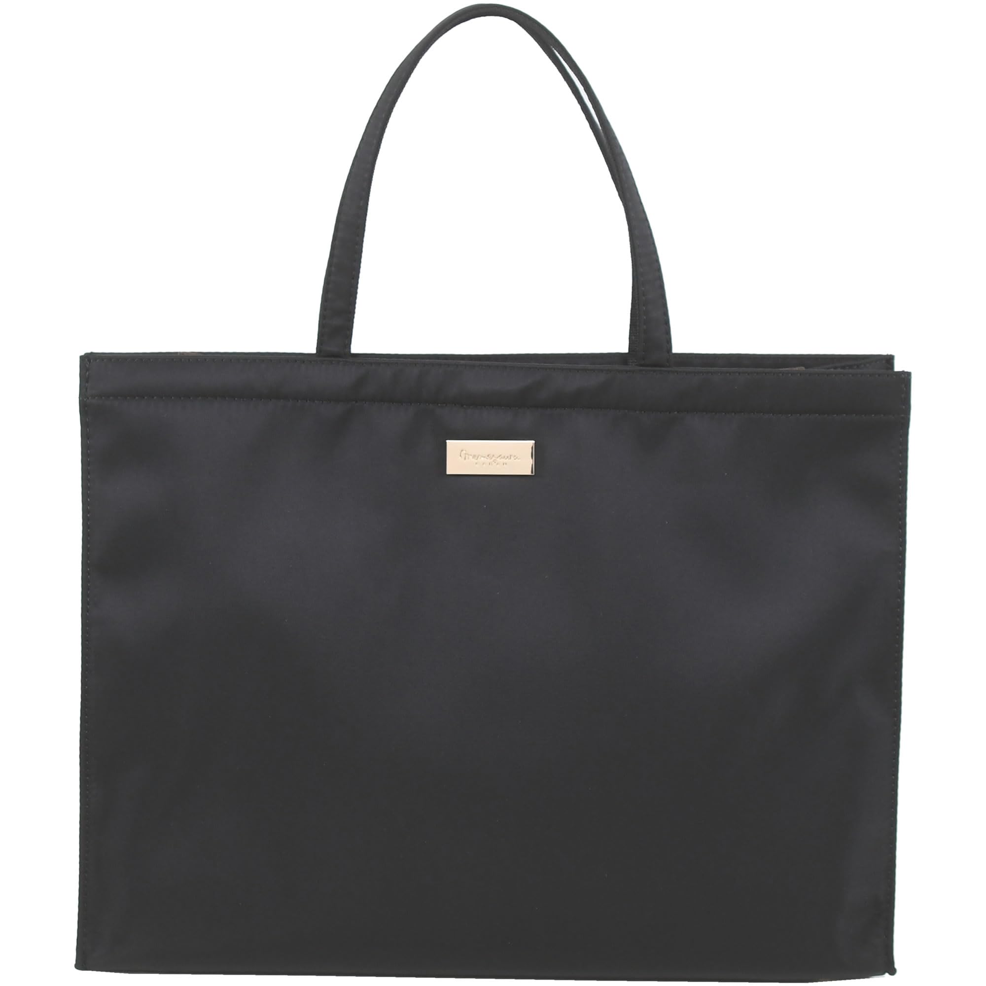 Нейлоновая сумка-тоут A4 1412552 Черная [Memezawa Bags] Женская сумка, Размер, Горизонтальная, Простая, Черная, Стильная, Элегантная, Легкая, Вспомогательная сумка, Формальная, (10)