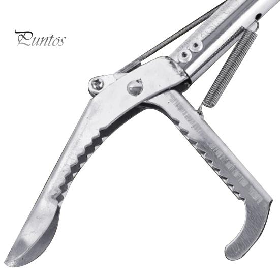 Schlangengreifer aus Edelstahl, 3-teilig, faltbar, Klapperschlangen-Reptilienzange, Fangzange, robustes Metall, breite Backe, Schlangenhandhabungswerkzeug