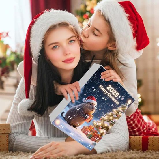 Adventní kalendář Design sviště 24denní odpočítávání Sváteční rodinná aktivita Kalendář Dětský kalendář s překvapením