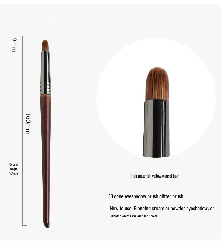 Wool Highlighting Makeup Brush Set - 24 Pieces: Includes MUF Series Concealer & Loose Powder Brushes