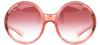 Sunglasses RB4345 Transparent Gradient Dark Violet Lens 58 Ray-Ban Men's Pink/Clear