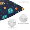 Solar System Space Planets Universe Square Pillowcase Cushion Cover Pillow Case Throw Pillow Cover for Home Sofa Living Room