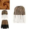 Stylish Women Bear Hooded Jackets With Cozy Fleece And Trendy Leopard Print Design