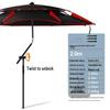 Summer Fishing Sunshade Umbrella - Large, UV Protection