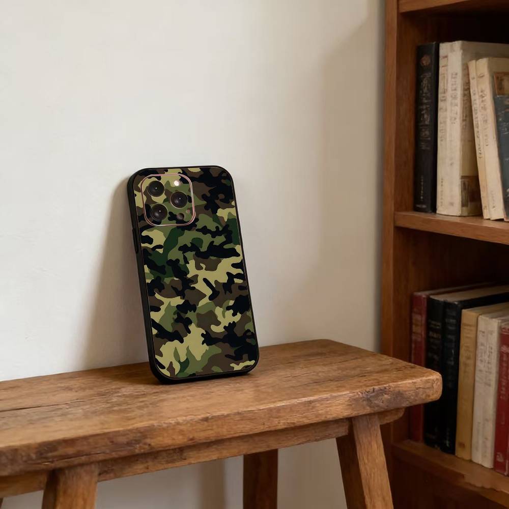 F-Fashion C-Camouflage Phone Case Silicone Soft For IPhone 17 16 15 14 13 12 11 X XR Plus Pro Max Plus