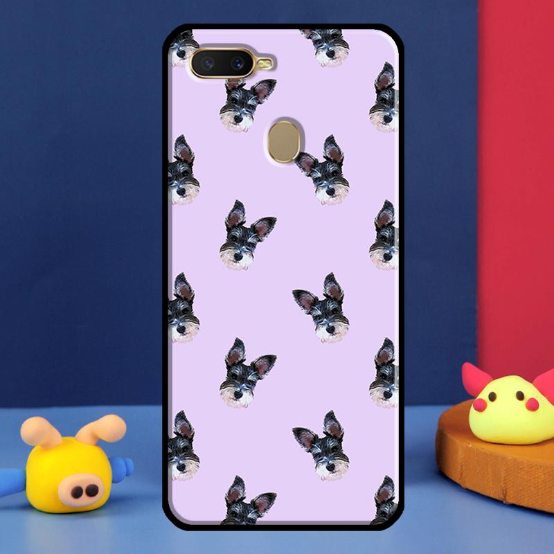 Schnauzer Puppy Dog For Oppo A54 A57 S A78 A58 A98 A5 A9 A91 A15 A16 A17 A52 A72 A76 A96 A74 A94 A77 Phone Case