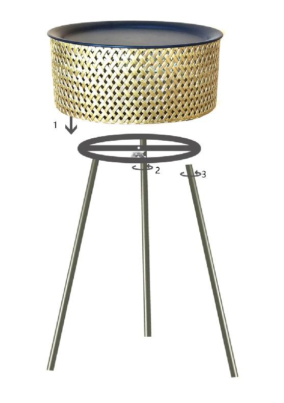 Table Glovy Cm Ø 40X65