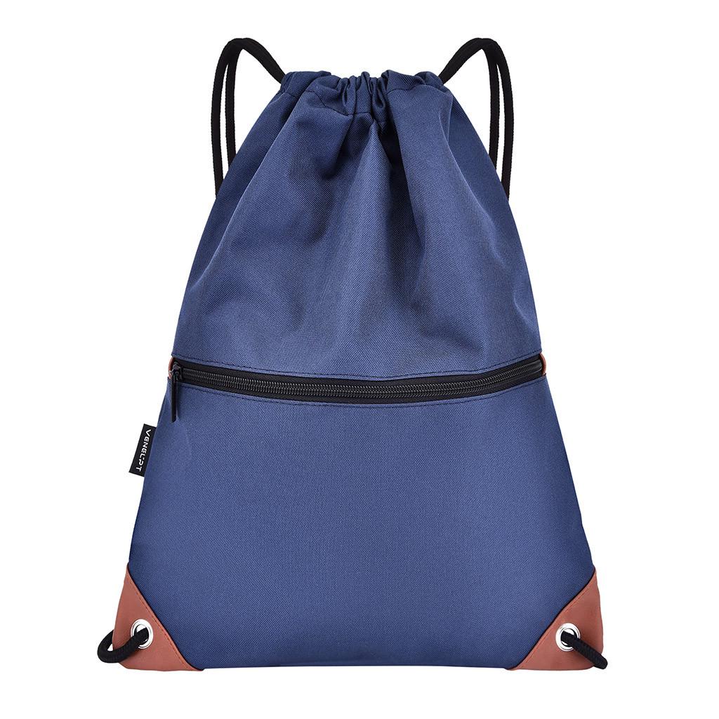 Modischer wasserdichter Unisex-Sportrucksack mit festem Farbbündel und Seil, Schultaschen