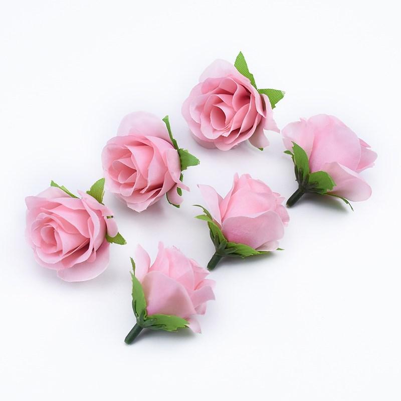 20pcs Artificial Plants Decorative Flowers Brooch Bride Wrist Diy Christmas Decorations for Home Cheap Artificial Flowers