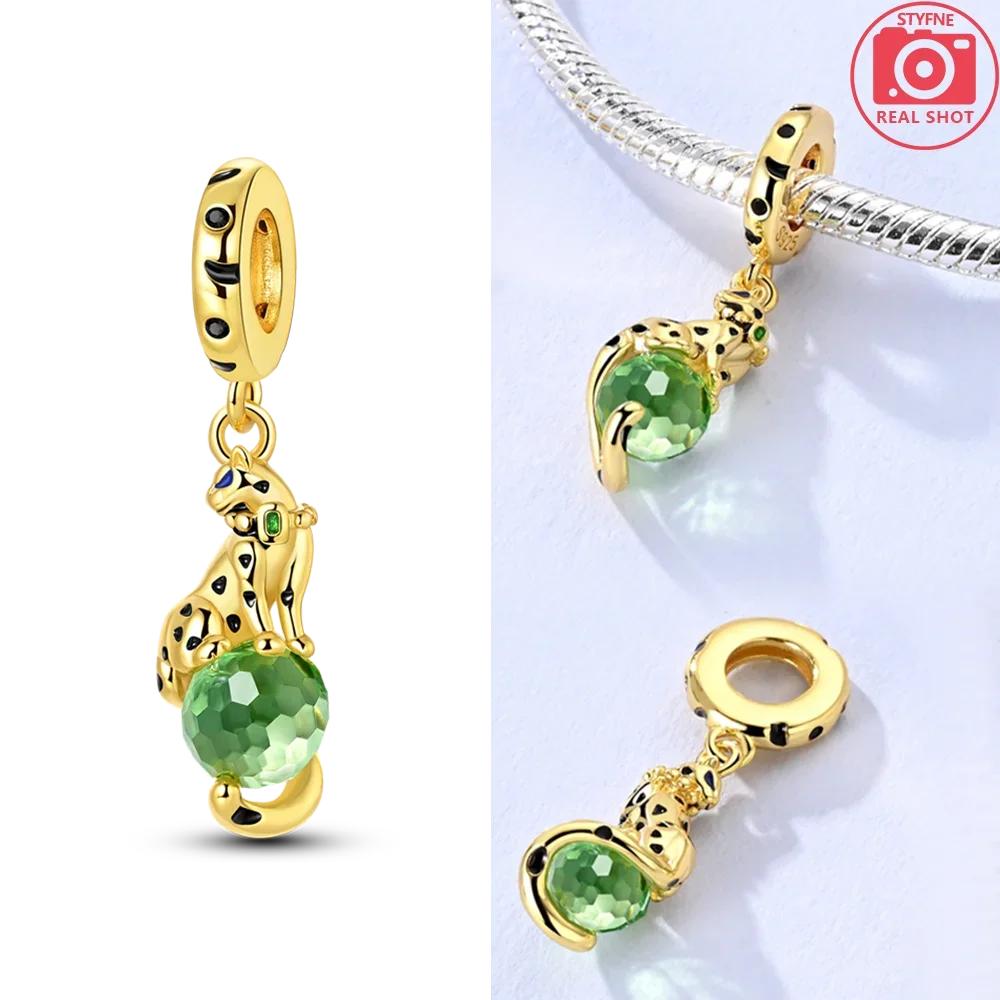 Exquisite Copper Monkey Holds Red Heart Bracelet Cute Lion Charms Fit Women Fine Jewelry Party Beads Diy Gifts