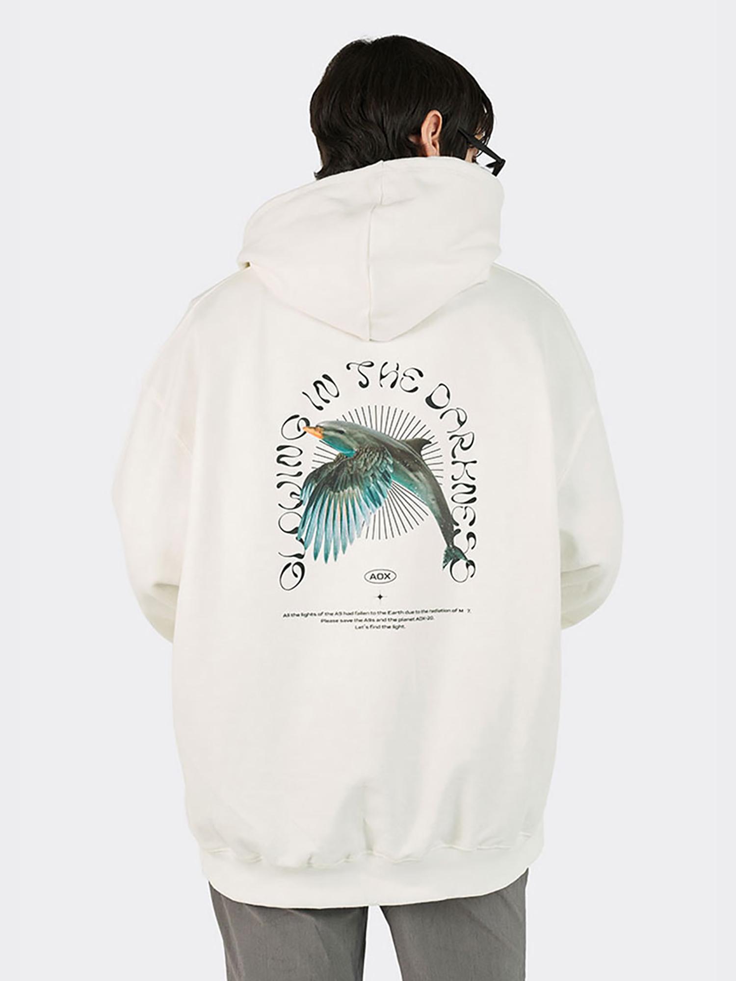 Худи Aox Glowing Birphin Белый White/S