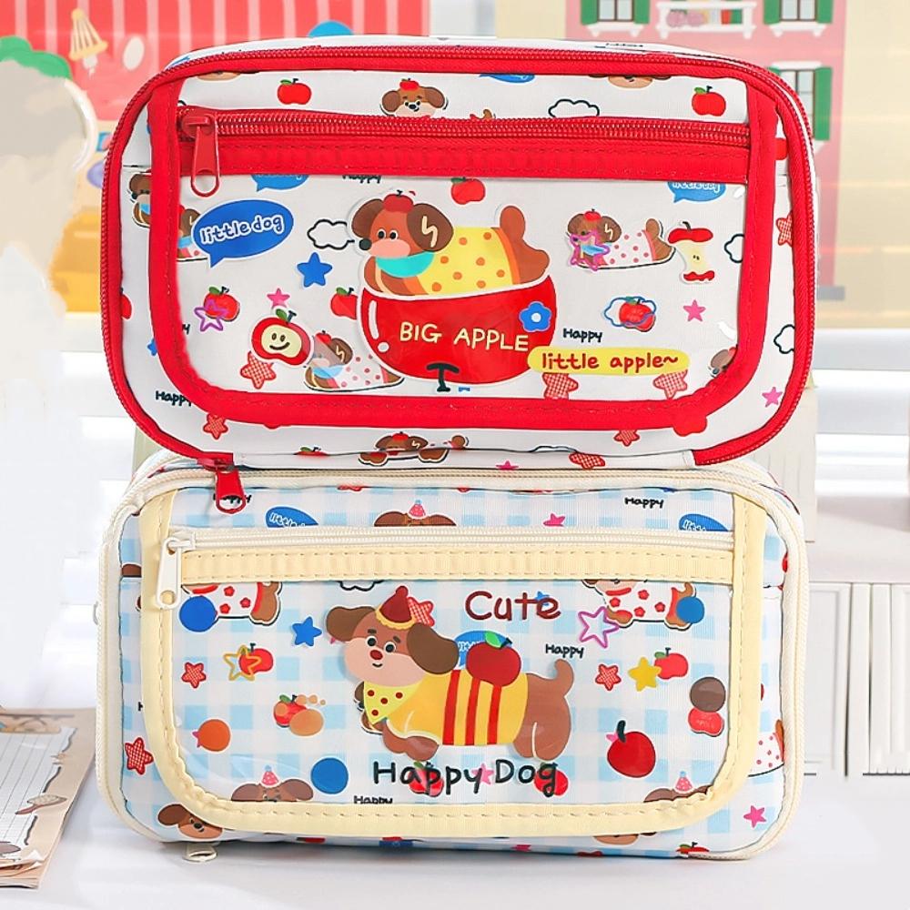Large Capacity Stationery Storage Bag Cosmetics Storage Pen Pencil Case  Student