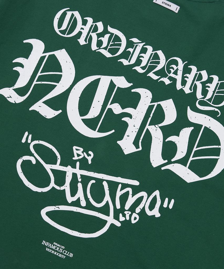 STIGMA Nerd Semi-Oversized T-Shirts Green