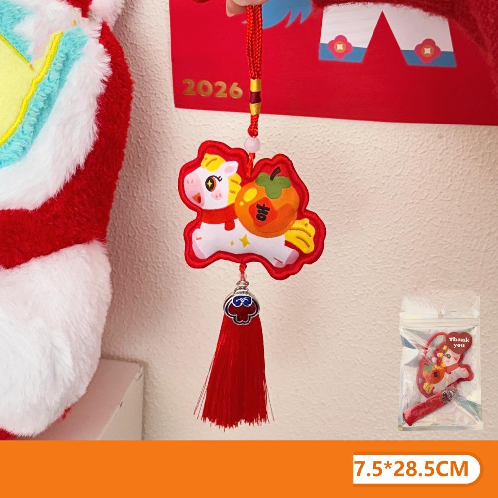 Chinese Style Pony Pendant Zodiac Mascot Horse Hanging Decoration National Wind Style