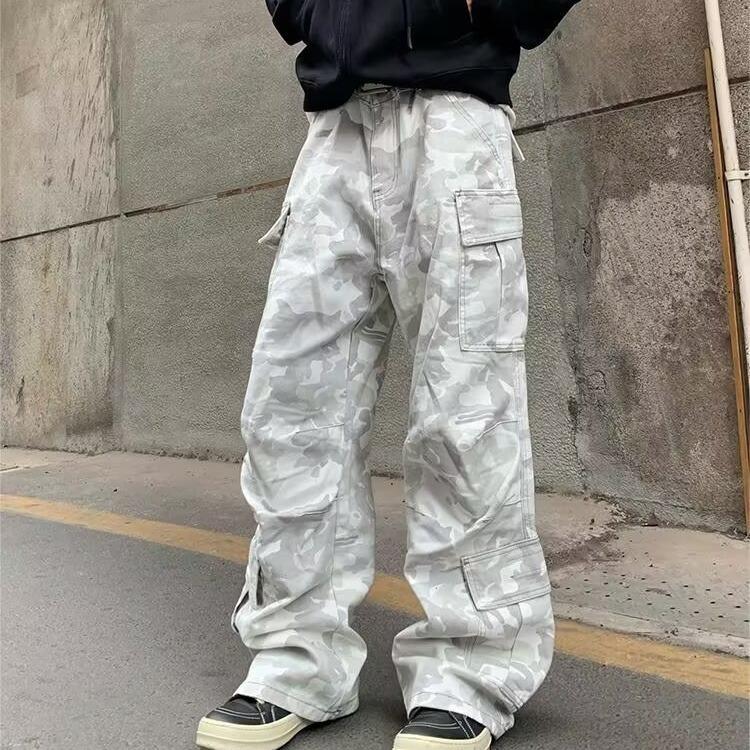 Grey camouflage overalls men`s and women`s