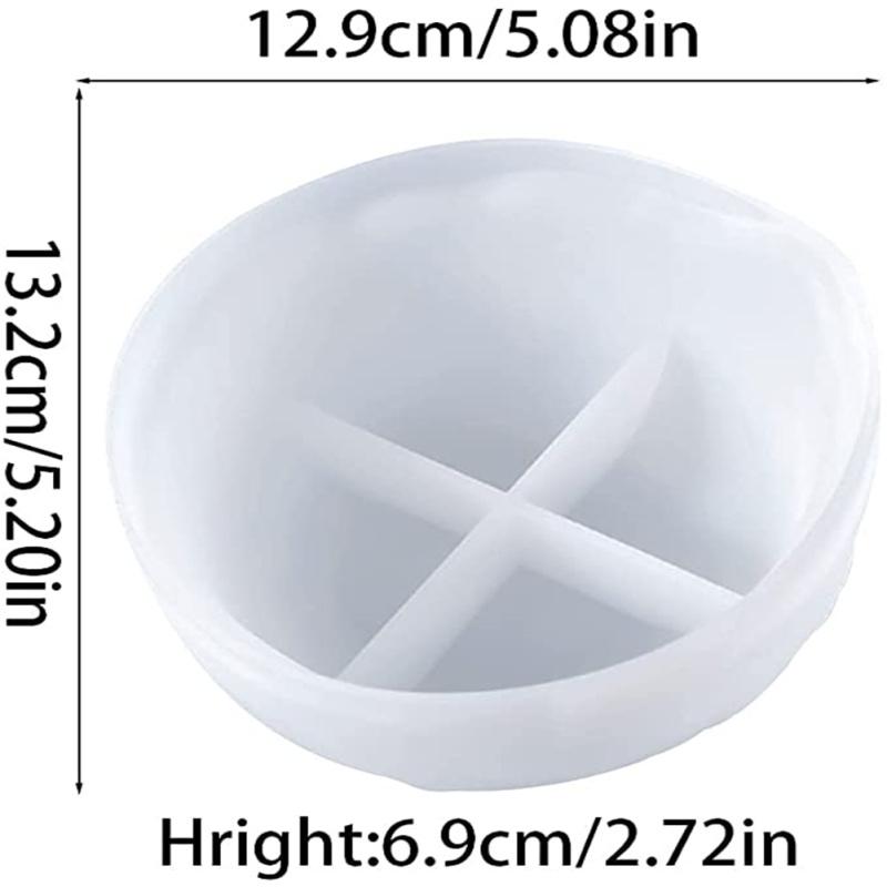 Silikonová forma s nepravidelným okrajem ve tvaru mísy na ovoce Silná odolnost proti roztržení, odkládací podnos s kulatým dnem