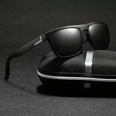 Two-Tone Polarized Sunglasses for Men Women, Square Frame Driving Sunglasses with UV400 Protection