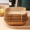 50pcs/set Air Fryer Disposable Paper Parchment Wood Pulp Steamer Cheesecake Air Fryer Accessories Baking Paper For Air Fryer