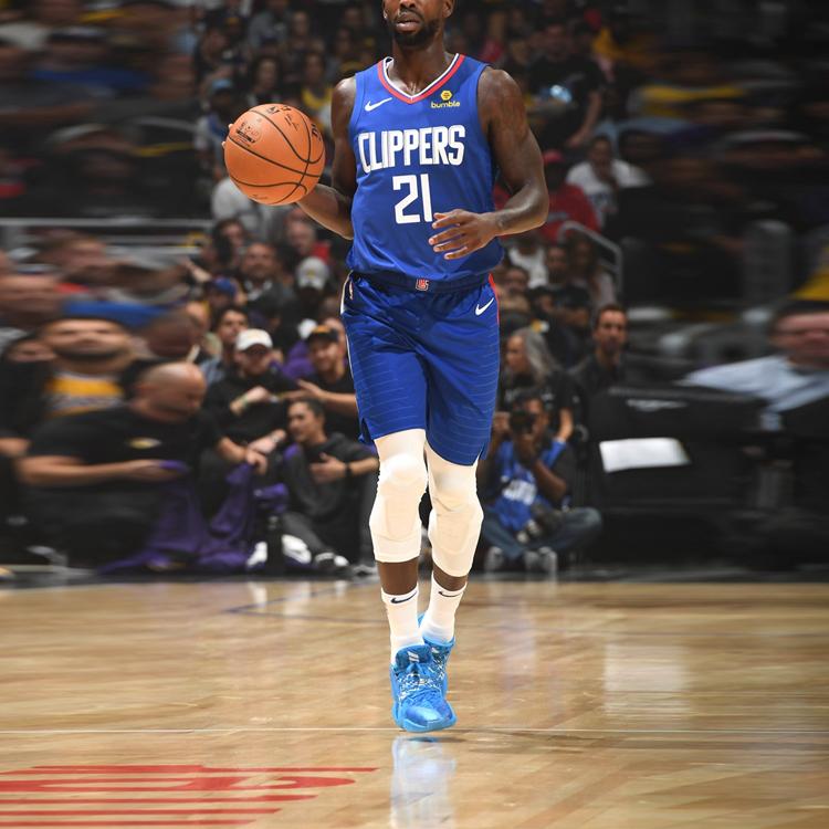 Nike NBA Clippers Beverly No. 21 Sleeveless Jersey SW Fan Edition Men Jersey Blue 864481-499