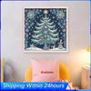 Christmas Scenery Full 14CT DIY Counted Cross Stitch Kits Embroidery Needlepoint Starter Kits for Beginners Adults Home Decor