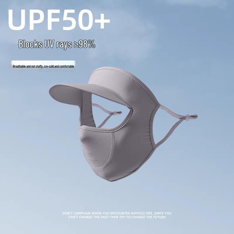 Ice Silk UV Protection Full Face Mask with Neck Guard