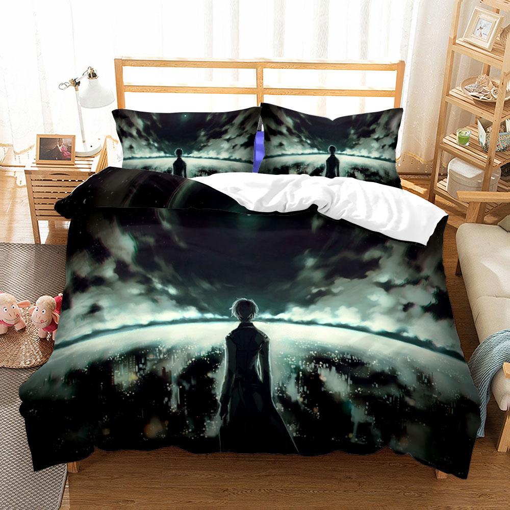 Zestaw poszewek na kołdrę Anime Tokyo Ghoul UK Pojedynczy Podwójny King US Bliźniaczy Pełny Queen Zestaw pościeli