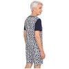 Damen Spezialbedarf Body Kurzarm Kurzer Schritt Druck Farbblockierung Adaptiver Jumpsuit Demenzpflege