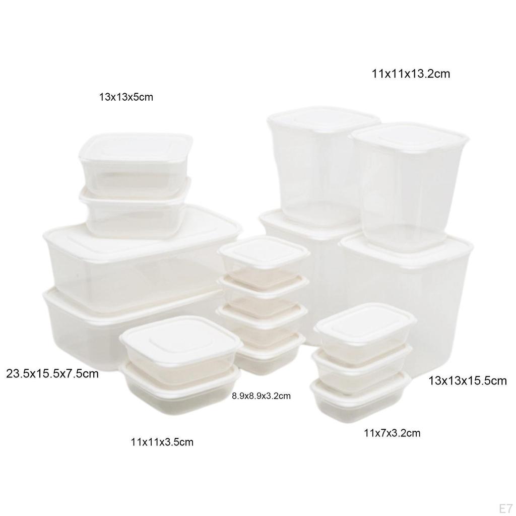 17 Pieces Bread Box Bins with Lid Container for Countertop