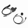 Headphone Adapter High Strength Push to Talk Flexible Adapter Headset Cable Replacement For