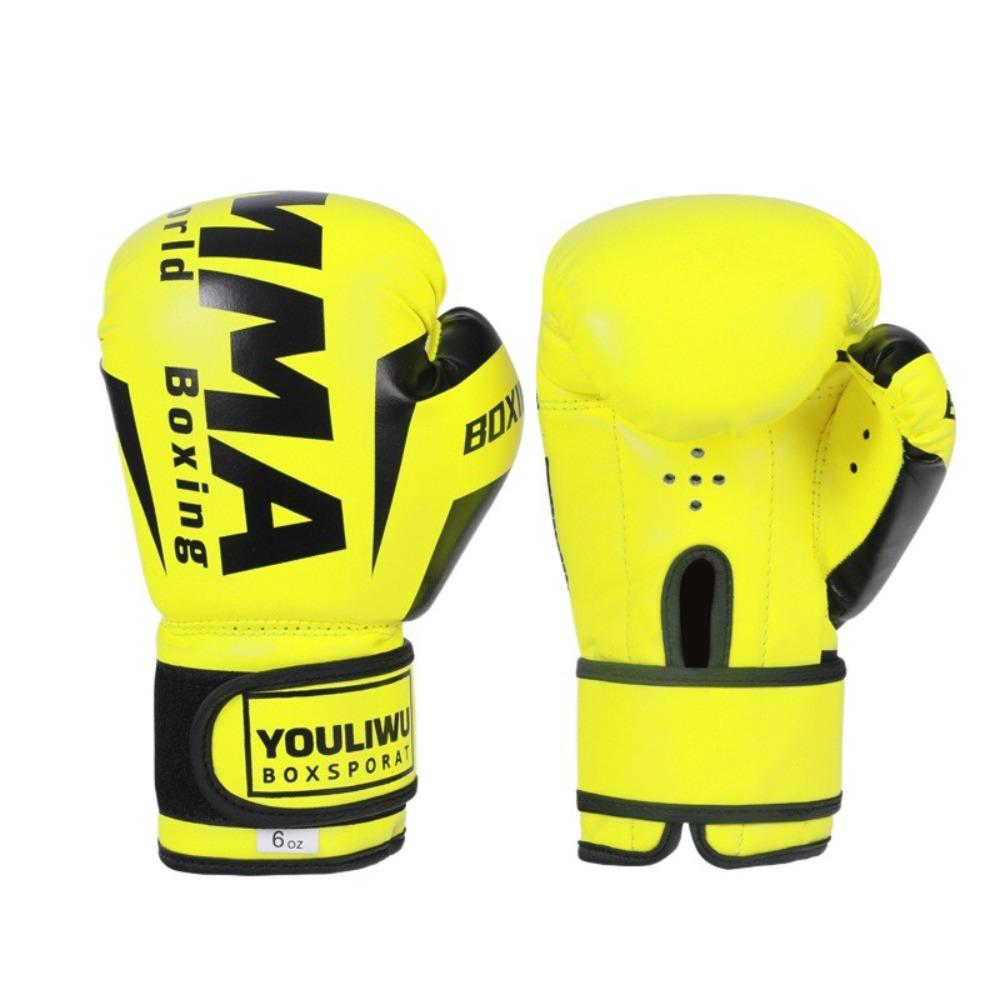 PU Leather Boxing Gloves Breathable Punching Training Gloves Protection Kickboxing Gloves  Sparring