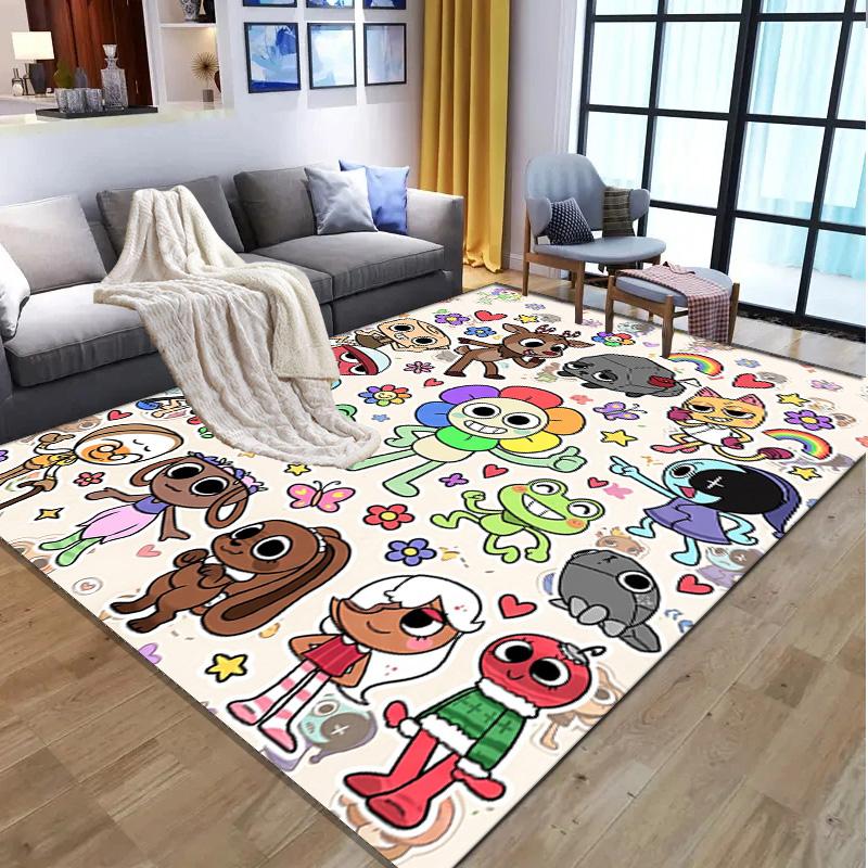 Dandy's World Pattern Rug, Indoor/Outdoor Mat, for Picnic, Gameroom, Bedroom, Office, Living Room, Home Decor Carpet, Birthday Gift