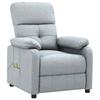 Massage Chair Light Grey Fabric