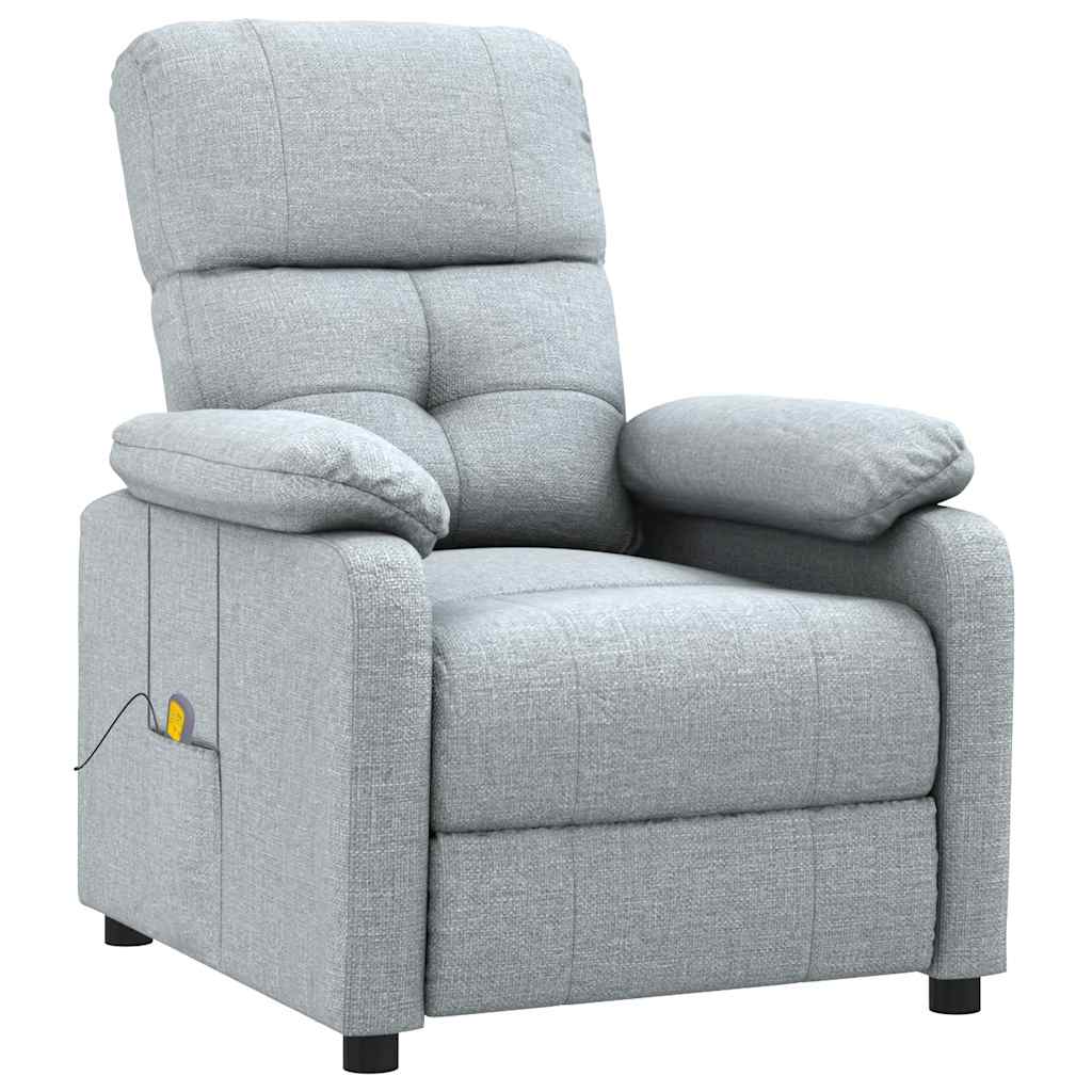 Massage Chair Light Grey Fabric