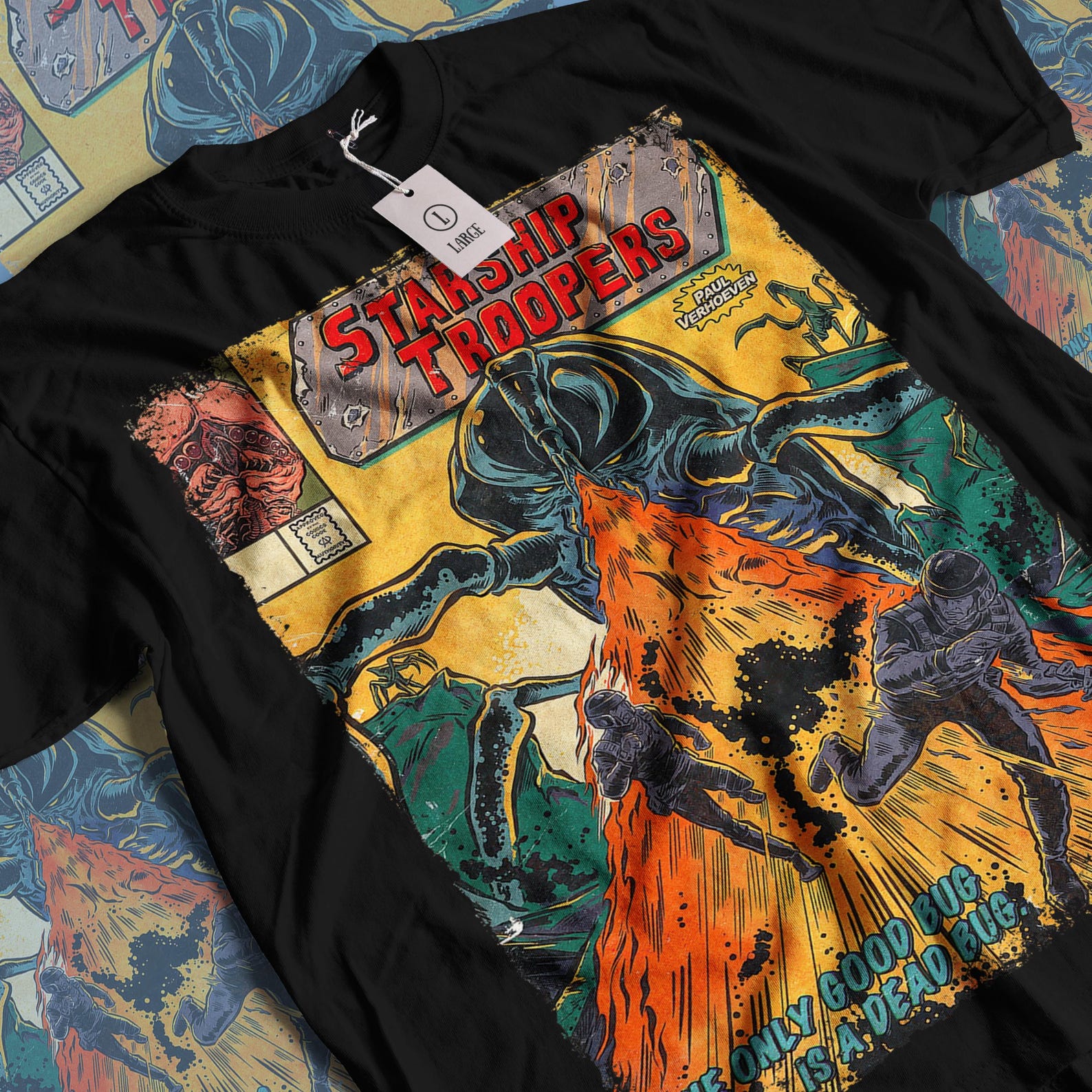 Starship Troopers T-Shirt: Vintage Horror Movie Graphic Tee 3XL