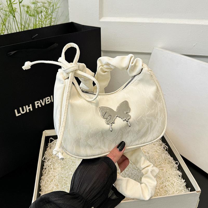 French Niche Design Single-shoulder Armpit Bag for Women Butterfly New Fashionable and Personalized Casual Crossbody Bag for Women