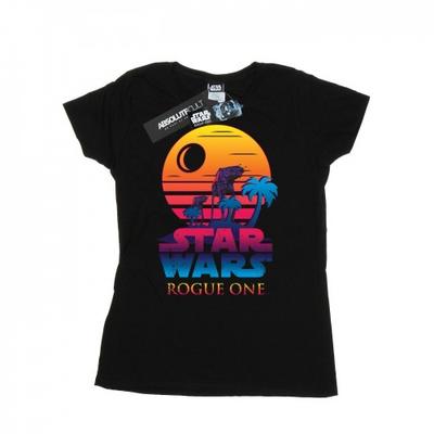 Womens/Ladies Rogue One Logo Sunset Cotton T-Shirt