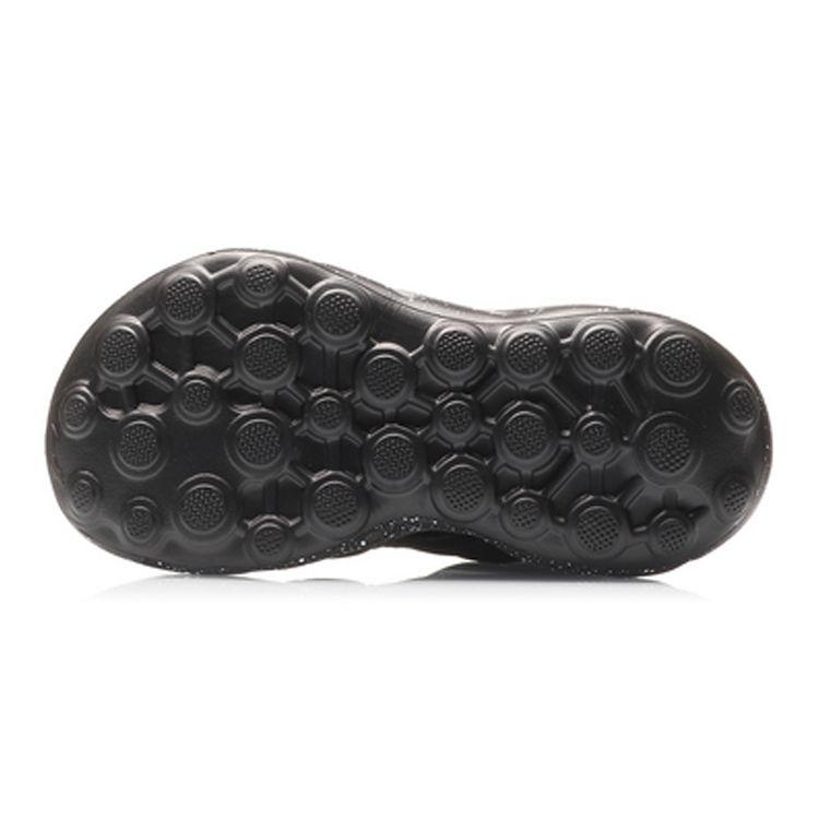 Li Ning Youth  Childrens Sports Lifestyle Series Fun Childhood Comfortable Versatile Sandals Kids Sandals Black YKUQ008-1