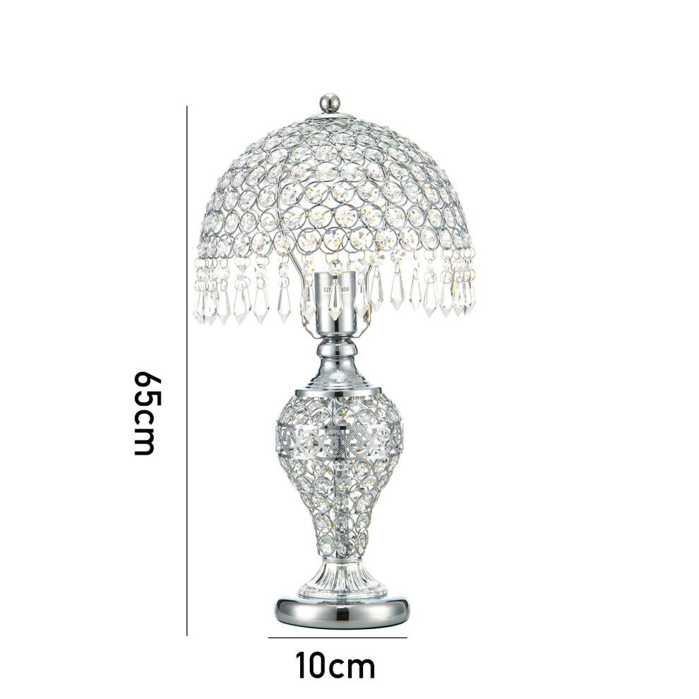 Bedroom Umbrella Crystal Table Lamp Bedside Light
