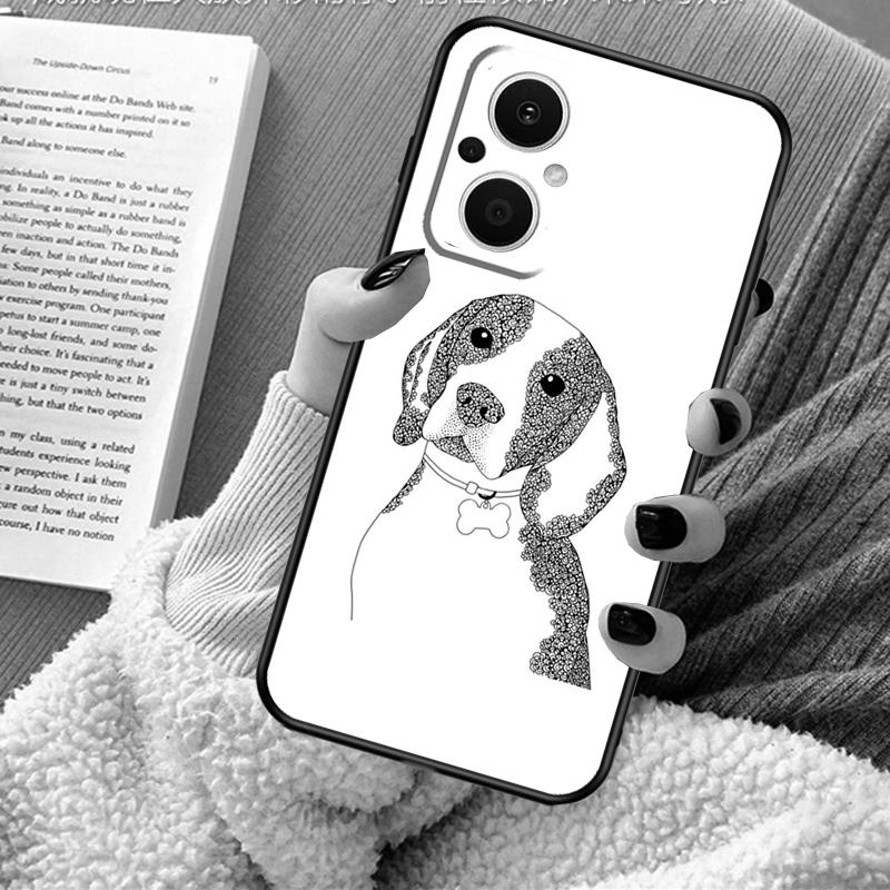 Cartoon Beagle Dog Case For OPPO Reno 13 13F 12 11 F 8T 7 8 10 Pro OPPO Find X8 Pro X6 X3 X5 Lite Cover Fundas