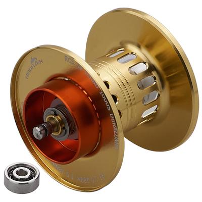 HEIGHTEN Reel Deep PE Line Daiwa Baitcasting Reel Replacement Spool with Wolf Mix Bearing Spool, Groove, Only, Two-Stage Movement, (DAIWA) Bearings,