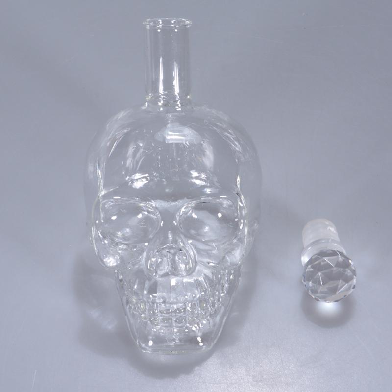 Butelkowanie butelek ze szklaną czaszką do karafki (350ML)