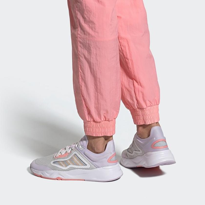 Adidas Neo Futureflow Cushioning Low Top Running Shoes Women's Light Purple Orange FW7199