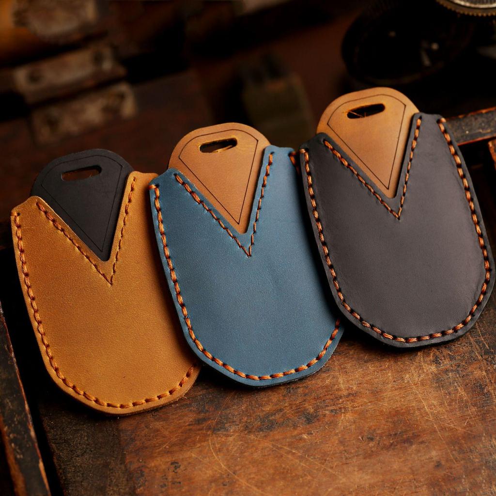 Wuling Crazy Horse Leather Handmade All-Inclusive Car Key Cover