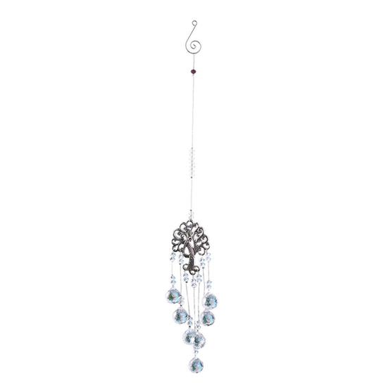 Tree of Life Faux Crystal Suncatcher Decoration Indoor Outdoor Natural